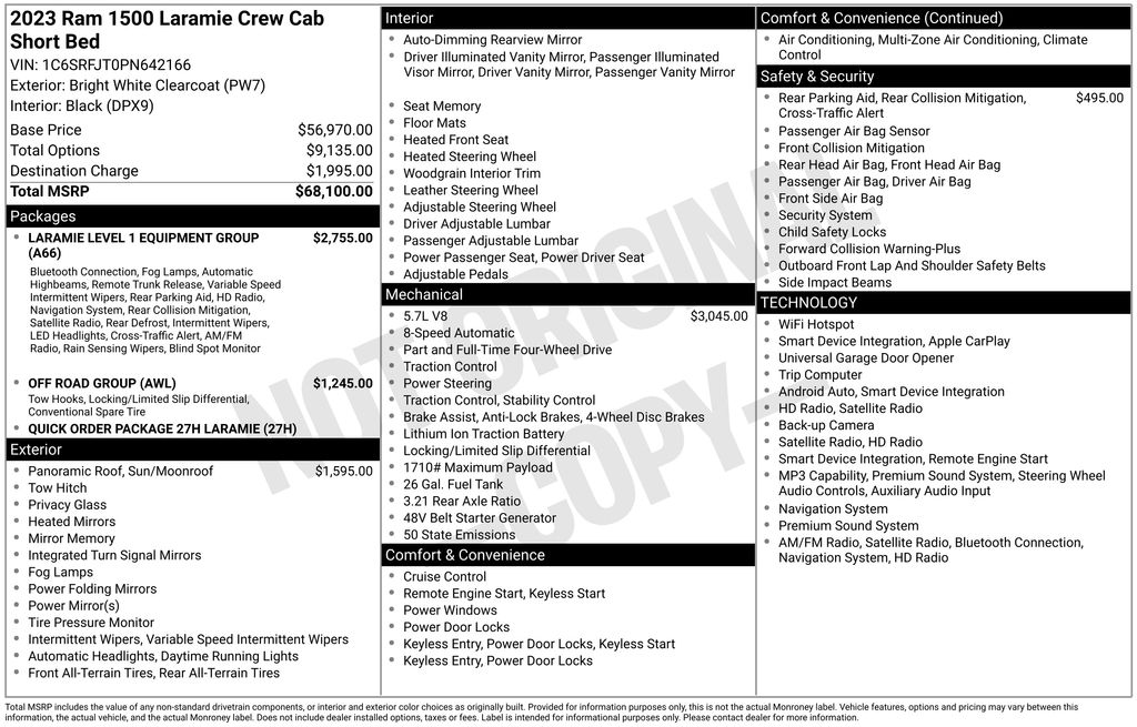 ram ram 1500 pickup 2023 1C6SRFJT0PN642166 image ram ram 1500 pickup 2023 1C6SRFJT0PN642166 image